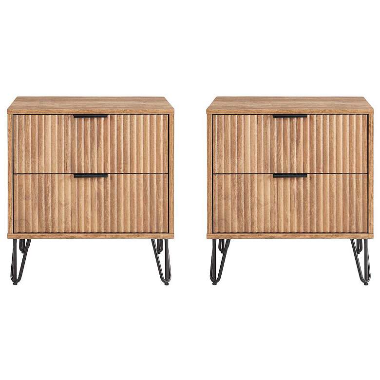 Image 1 DUMBO 2.0 Nightstand in Golden Brown - Set of 2