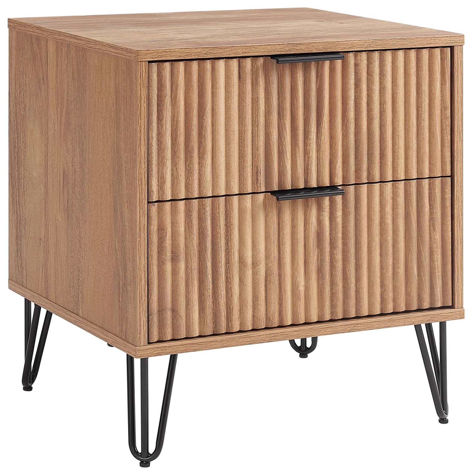 DUMBO 2.0 Nightstand in Golden Brown - Set of 2