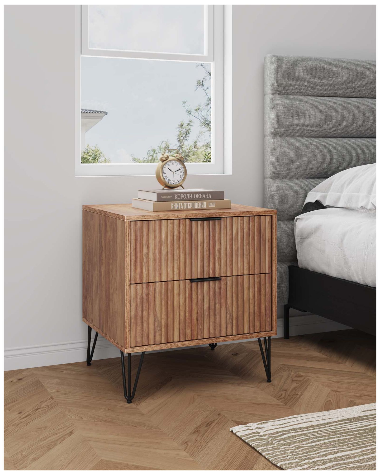 Image 2 DUMBO 2.0 Nightstand in Golden Brown more views