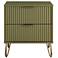 DUMBO 2.0 Nightstand in Olive Green