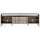 DUMBO 85" Mid-Century Modern TV Stand in Golden Brown