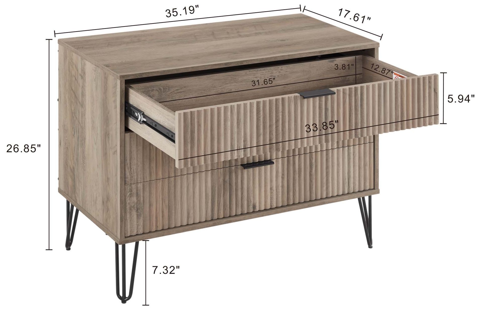 Image 3 DUMBO Dresser in Grey more views