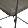 Dunas 27 1/2" Brown Faux Leather Counter Stool