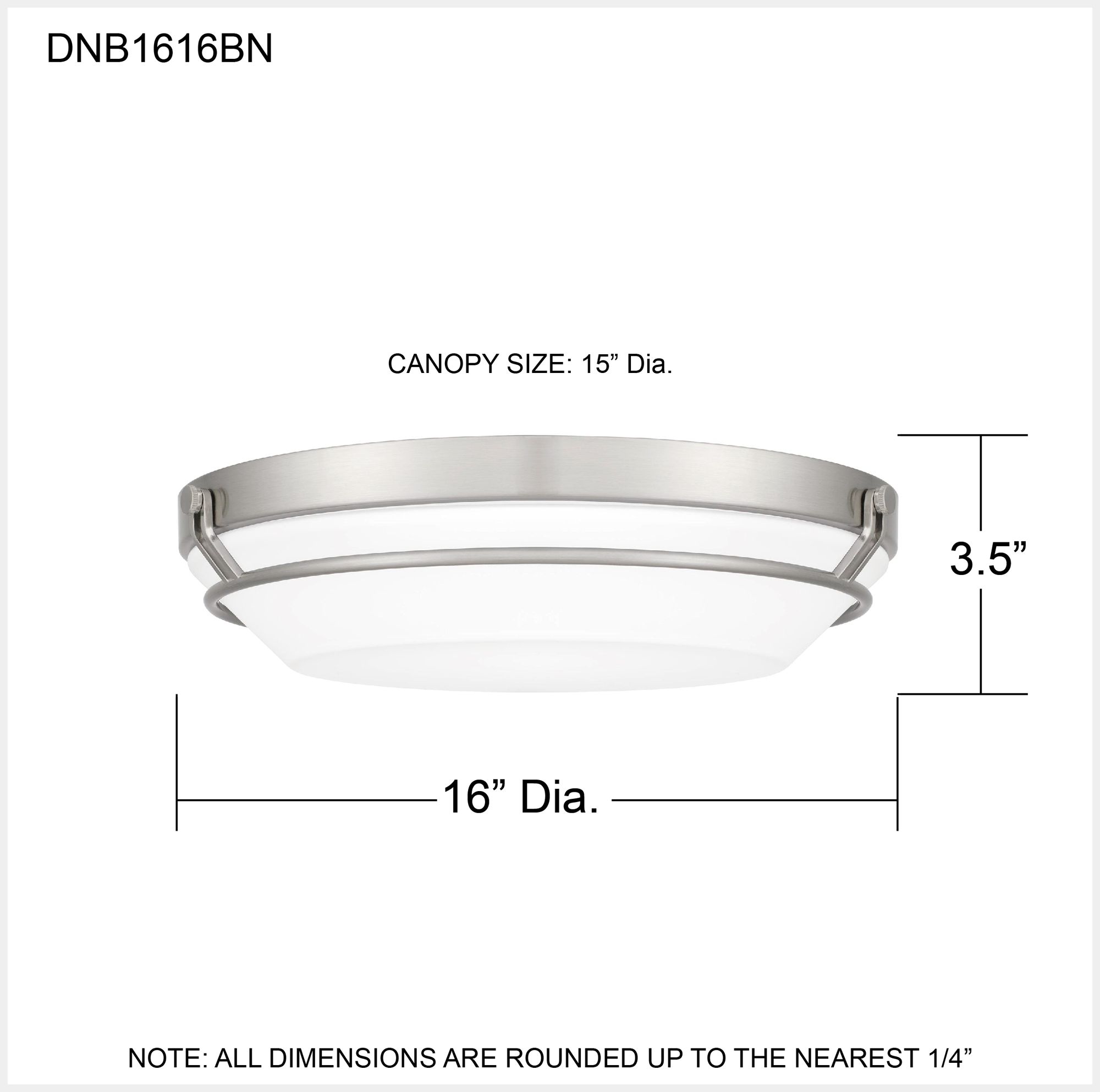 Image 7 Dunbar Integrated LED Brushed Nickel Flush Mount more views