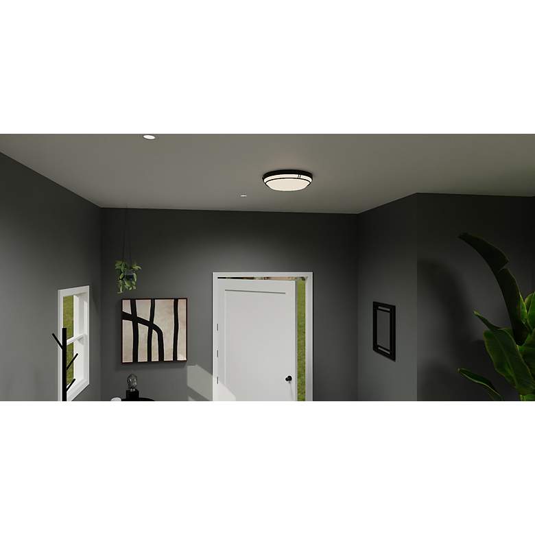 Image 4 Dunbar Integrated LED Matte Black Flush Mount more views