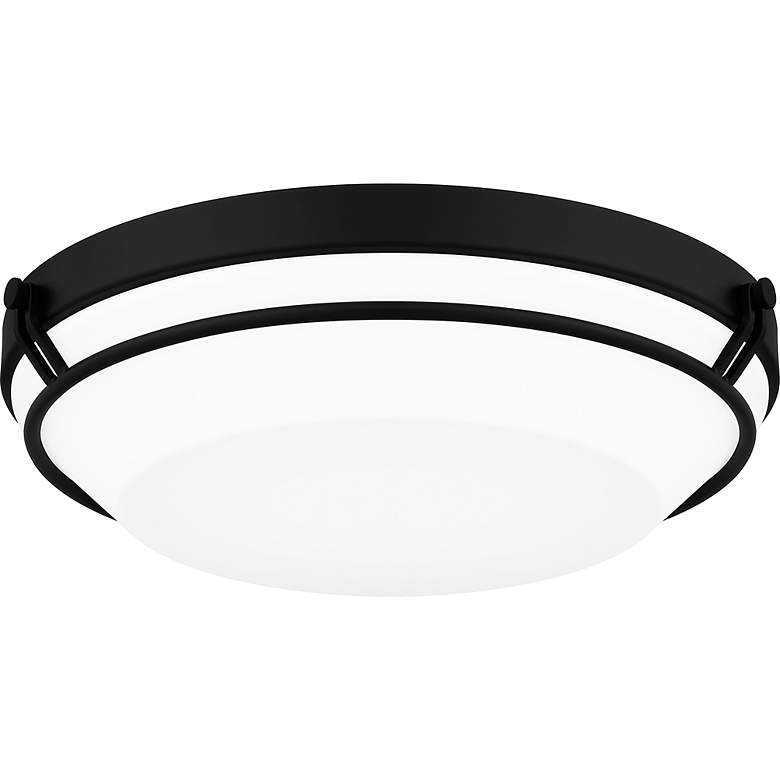 Image 5 Dunbar Integrated LED Matte Black Flush Mount more views