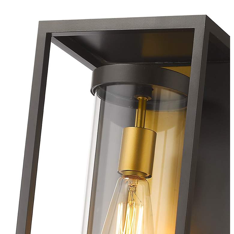 Image 6 Dunbroch 13" High Deep Bronze and Brass Outdoor Wall Light more views