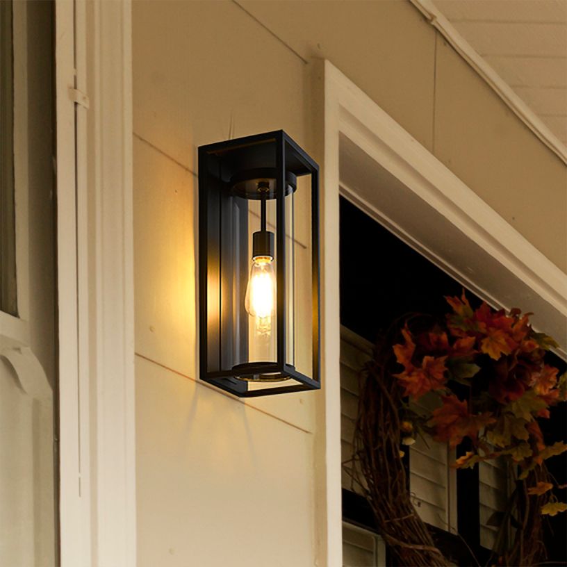 black exterior garage lights