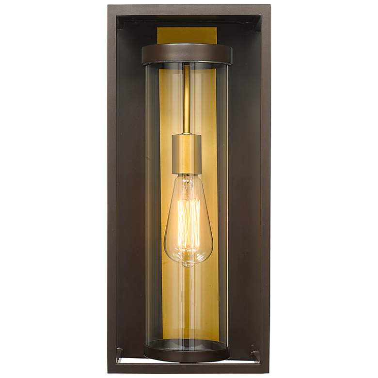 Image 5 Dunbroch 18 1/4" High Deep Bronze Brass Outdoor Wall Light more views