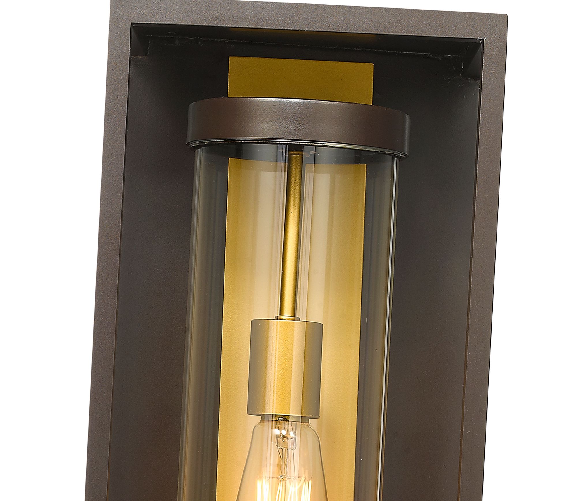 Dunbroch 18 1/4" High Deep Bronze Brass Outdoor Wall Light - #464J0 ...