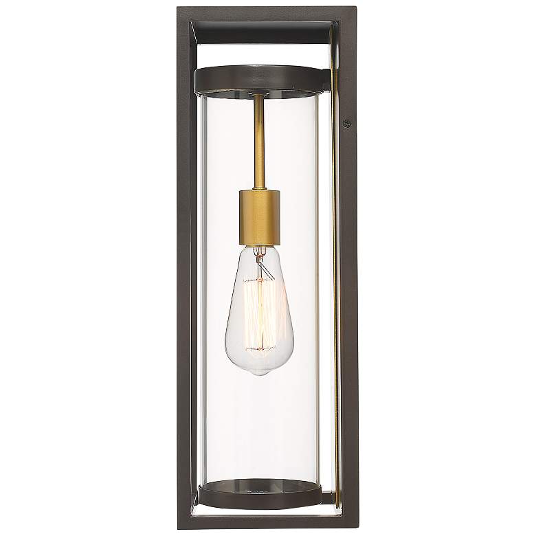 Image 7 Dunbroch 18 1/4" High Deep Bronze Brass Outdoor Wall Light more views