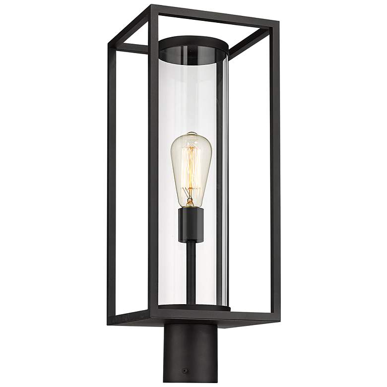 Image 1 Dunbroch 21 3/4" High Black Outdoor Post Light