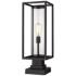 Dunbroch 22 3/4"H Black Rectangular Outdoor Pier Mount Light