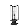 Dunbroch 22 3/4"H Black Rectangular Outdoor Pier Mount Light