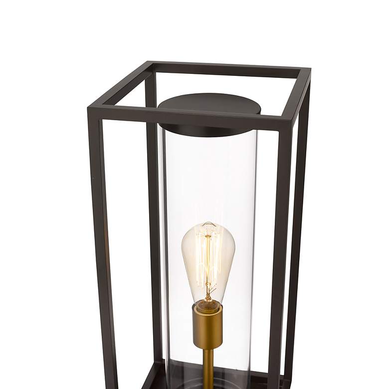 Image 5 Dunbroch 23 3/4" High Black and Brass Outdoor Pier Light more views