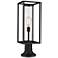 Dunbroch 23 3/4" High Black Metal Outdoor Pier Mount Light