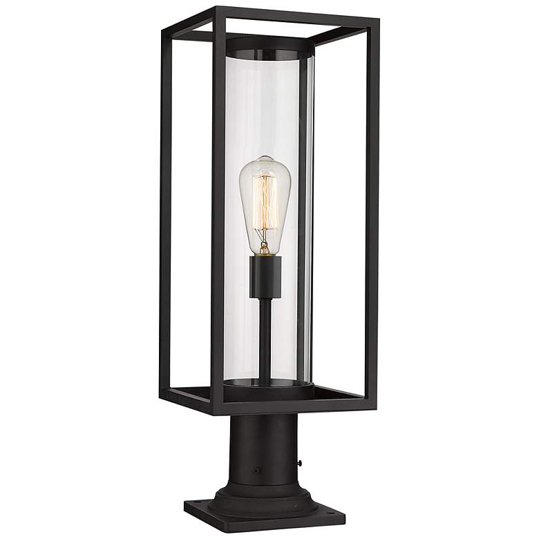 Image 2 Dunbroch 23 3/4" High Black Outdoor Pier Mount Light