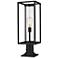 Dunbroch 23 3/4" High Black Outdoor Pier Mount Light