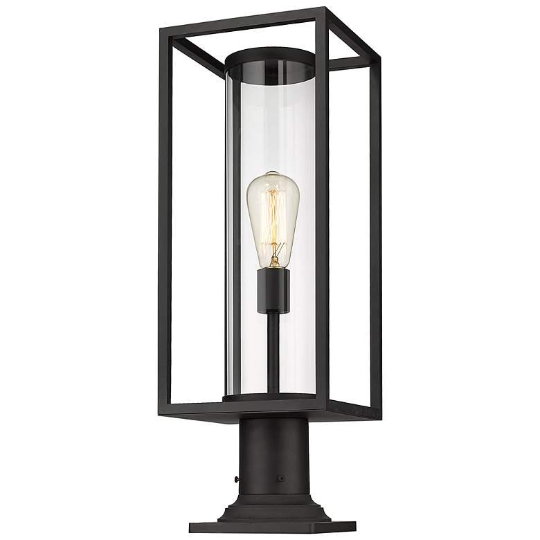 Image 5 Dunbroch 23 3/4" High Black Outdoor Pier Mount Light more views