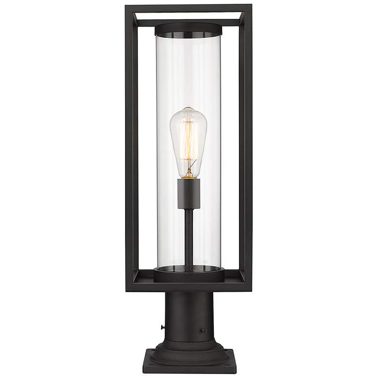 Image 6 Dunbroch 23 3/4" High Black Outdoor Pier Mount Light more views