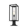 6_Dunbroch 23 3/4" High Black Outdoor Pier Mount Light more views