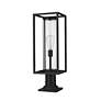 Dunbroch 23 3/4" High Black Outdoor Pier Mount Light