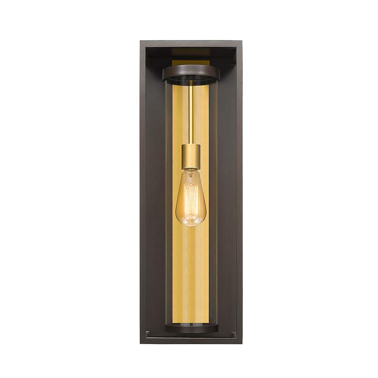 Image 2 Dunbroch 24 1/4" High Deep Bronze Brass Outdoor Wall Light more views