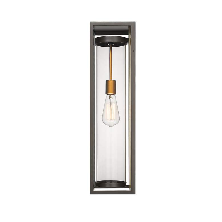 Image 3 Dunbroch 24 1/4" High Deep Bronze Brass Outdoor Wall Light more views