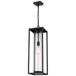 Dunbroch 26 3/4" High Black Outdoor Hanging Light