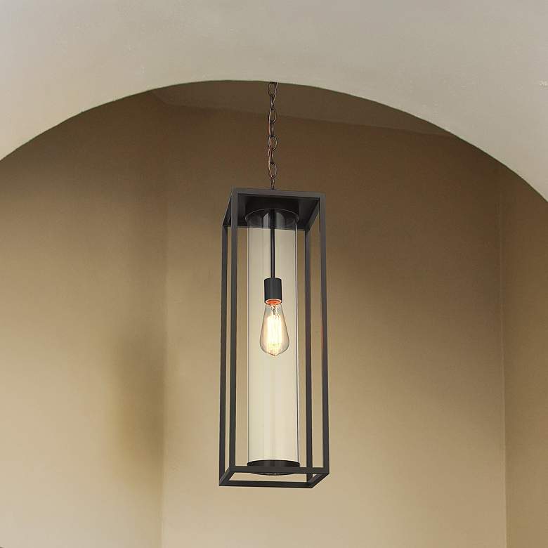 Image 2 Dunbroch 26 3/4" High Black Outdoor Hanging Light