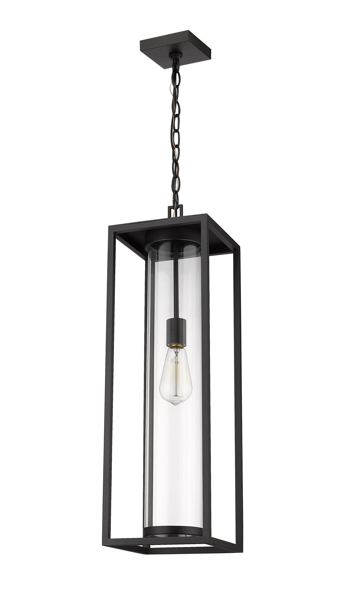 Dunbroch 26 3/4" High Black Outdoor Hanging Light in scene