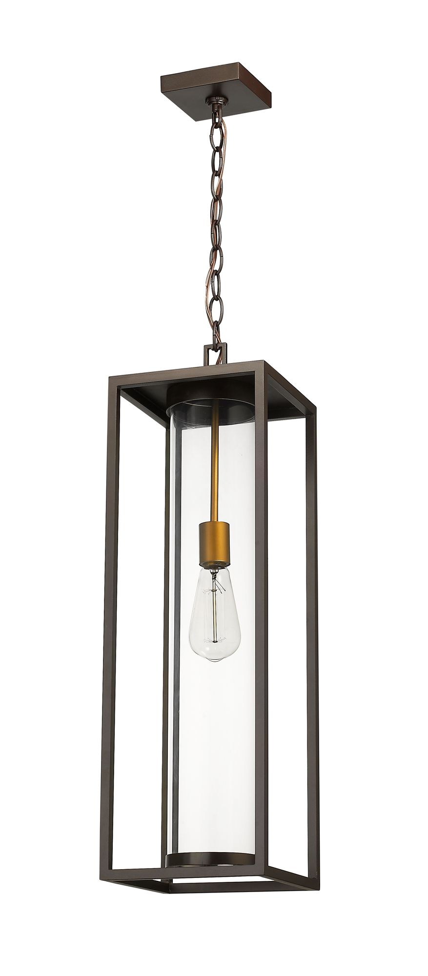 Dunbroch 26 3/4" High Deep Bronze Outdoor Hanging Light in scene