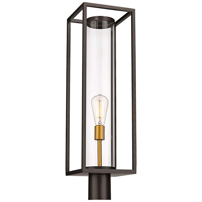 Image 1 Dunbroch 27 3/4" High Deep Bronze Outdoor Post Light