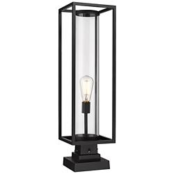 Dunbroch 28 3/4" High Black Outdoor Pier Mount Light