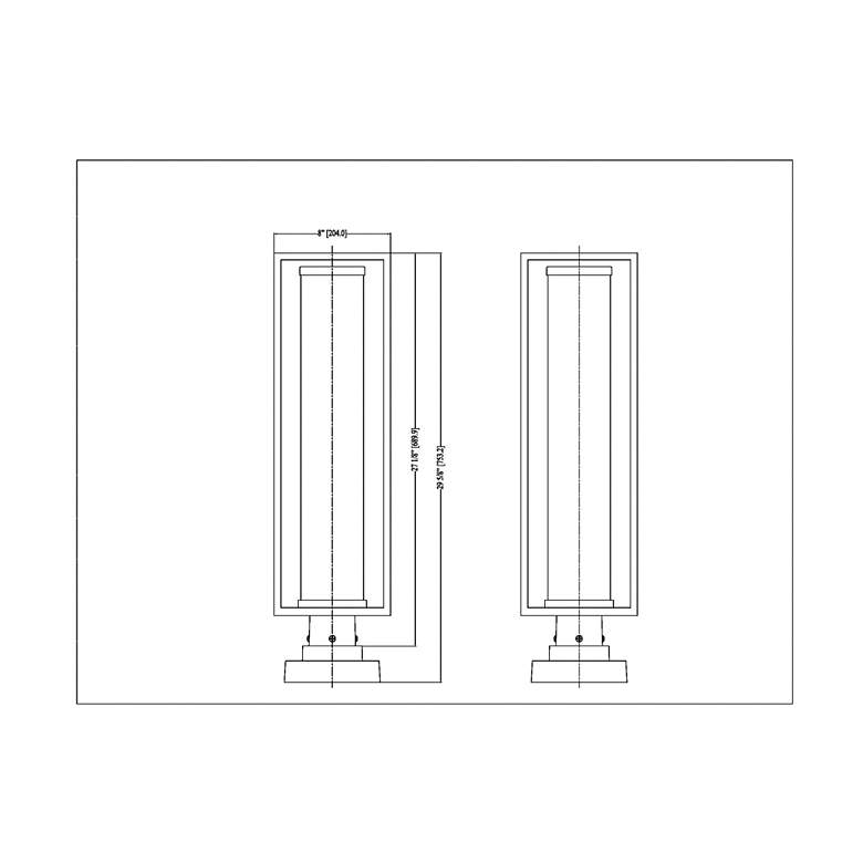 Image 7 Dunbroch 28 3/4" High Black Outdoor Pier Mount Light more views