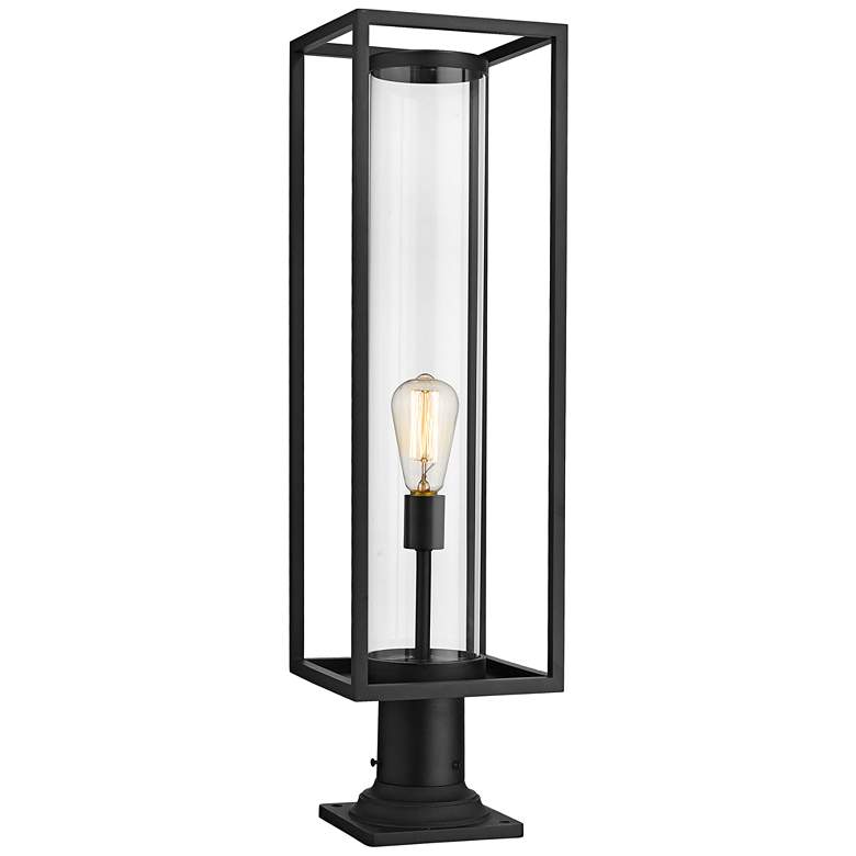 Image 1 Dunbroch 29 3/4" High Black Outdoor Pier Mount Light