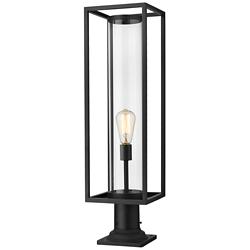 Dunbroch 29 3/4" High Black Outdoor Pier Mount Light