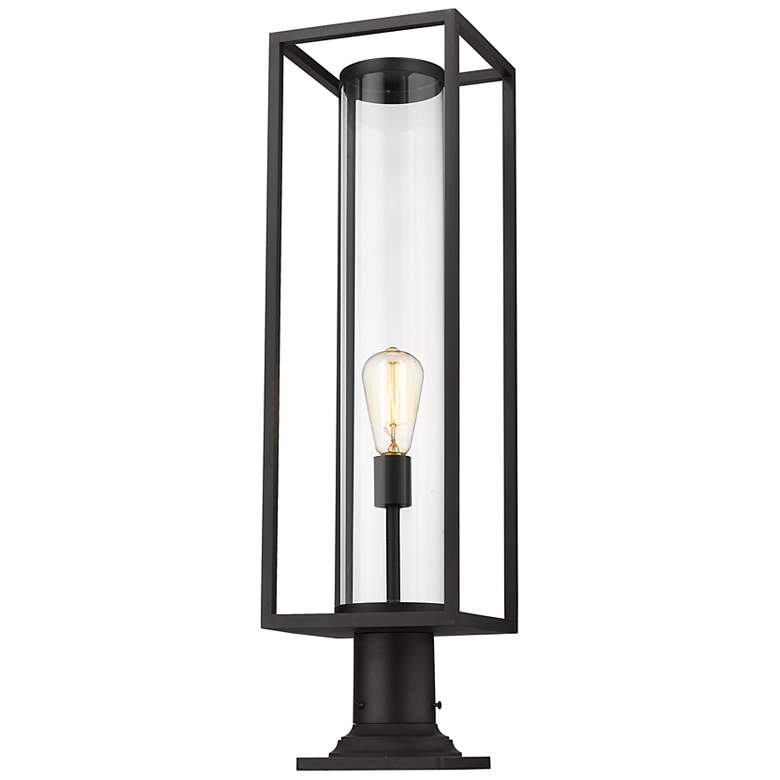 Image 4 Dunbroch 29 3/4" High Black Outdoor Pier Mount Light more views