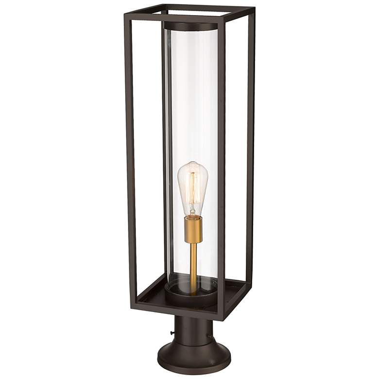 Image 4 Dunbroch 29 3/4" High Deep Bronze Outdoor Pier Mount Light more views