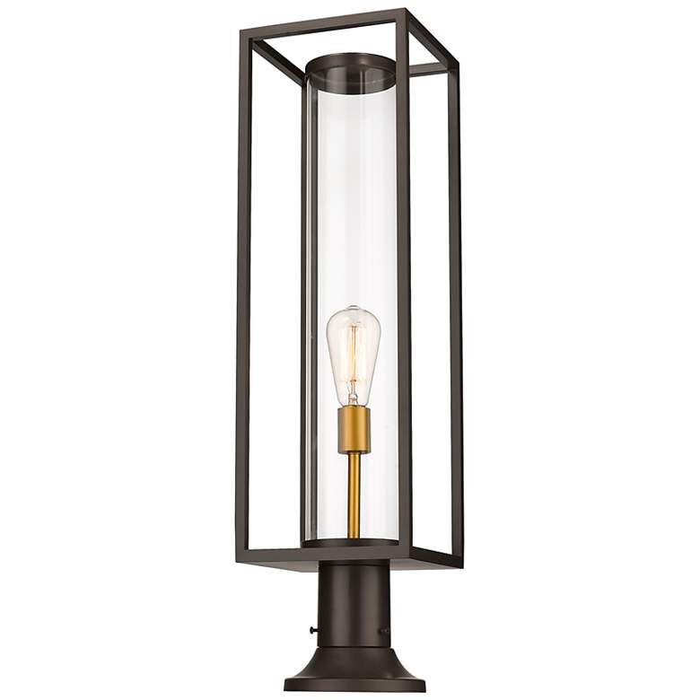 Image 5 Dunbroch 29 3/4" High Deep Bronze Outdoor Pier Mount Light more views