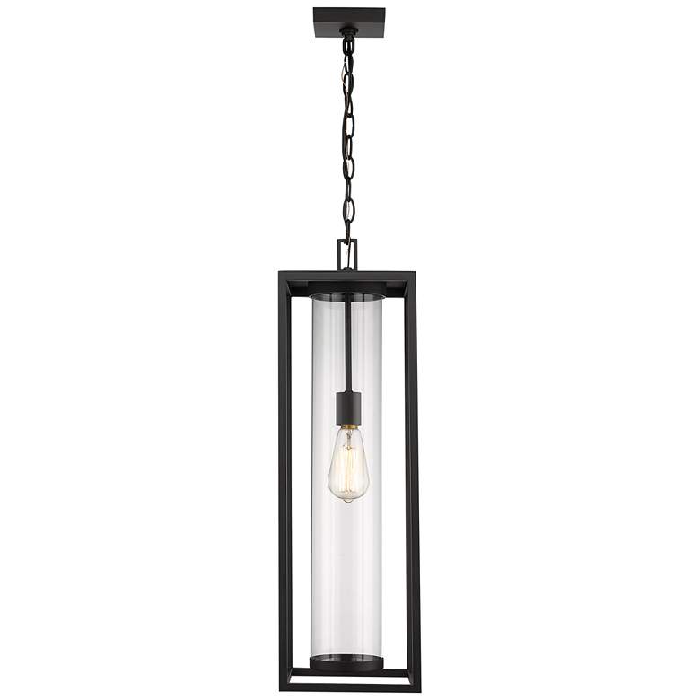 Image 5 Dunbroch by Z-Lite Black 1 Light Outdoor Chain Mount Ceiling Fixture more views