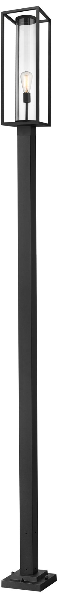 Image 2 Dunbroch by Z-Lite Black 120.25 inch 1 Light Outdoor Post Mounted Fixture