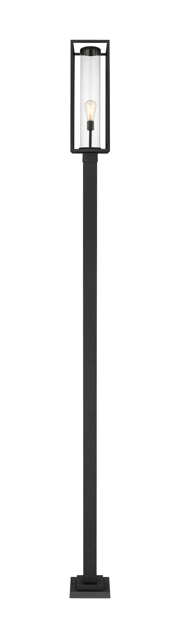 Image 5 Dunbroch by Z-Lite Black 120.25 inch 1 Light Outdoor Post Mounted Fixture more views