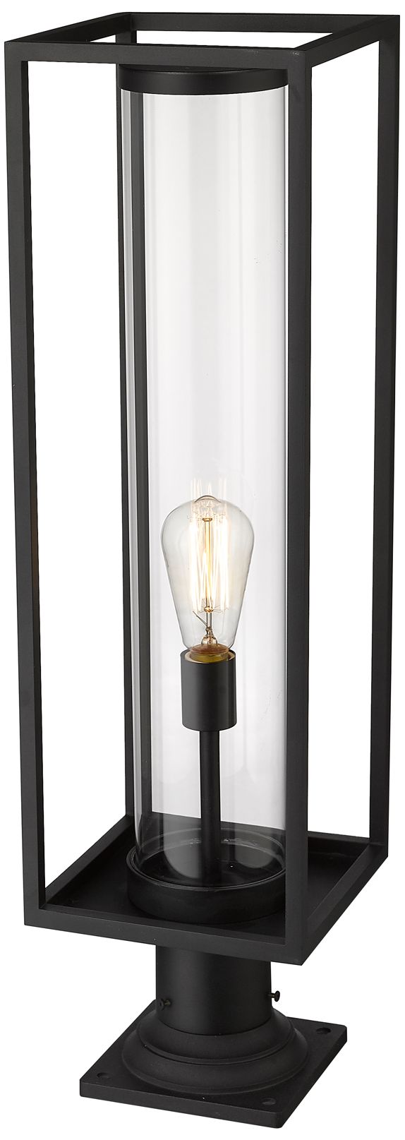 Image 3 Dunbroch by Z-Lite Black 29.75 inch 1 Light Outdoor Pier Mounted Fixture more views