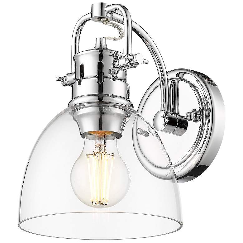 Image 3 Duncan 1-Light Bath Vanity in Chrome with Clear Glass more views