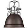 1_Duncan 1-Light Bath Vanity in Chrome with Rubbed Bronze