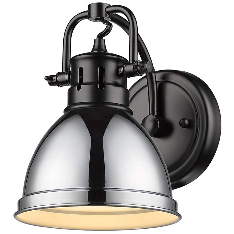 Image 1 Duncan 1-Light Bath Vanity in Matte Black with Chrome