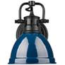 1_Duncan 1-Light Bath Vanity in Matte Black with Matte Navy