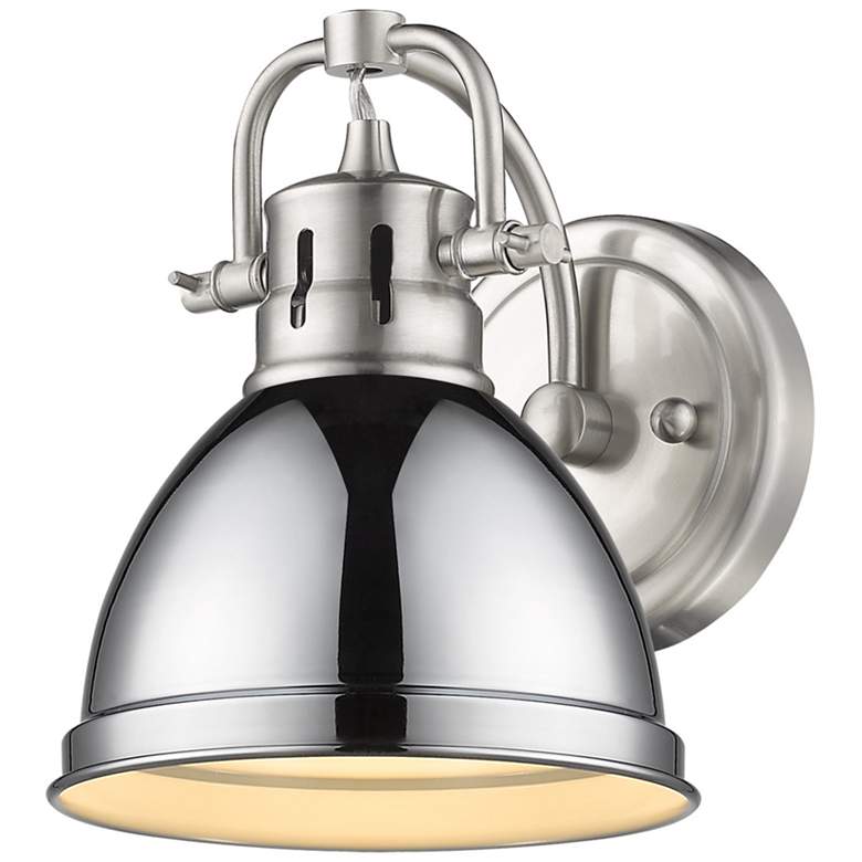 Image 1 Duncan 1-Light Bath Vanity in Pewter with Chrome