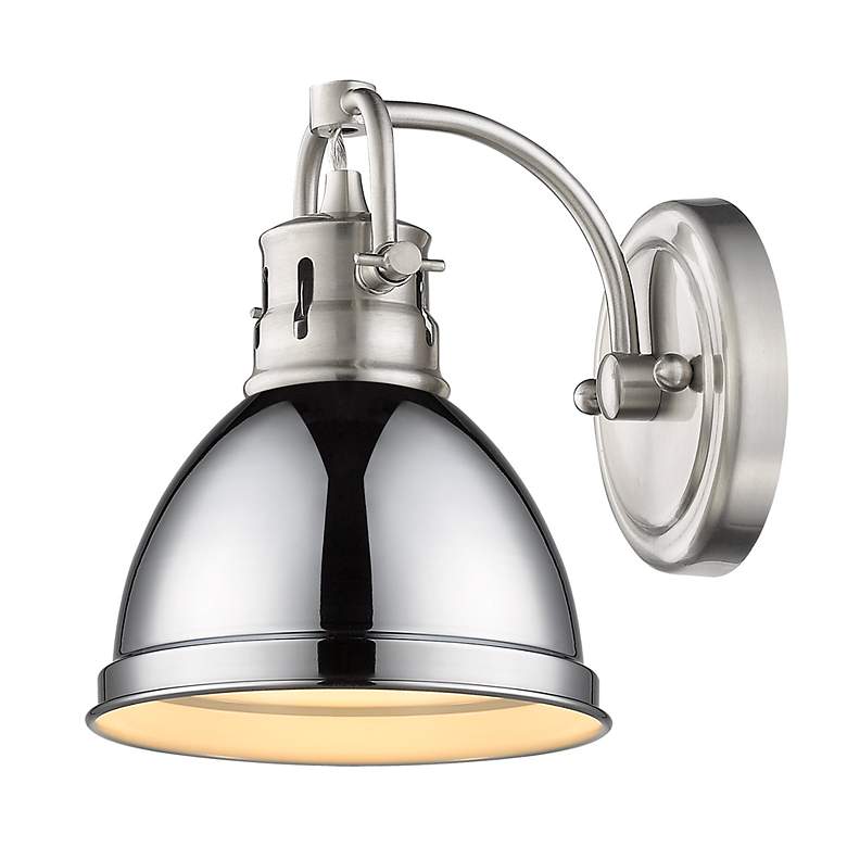 Image 2 Duncan 1-Light Bath Vanity in Pewter with Chrome more views